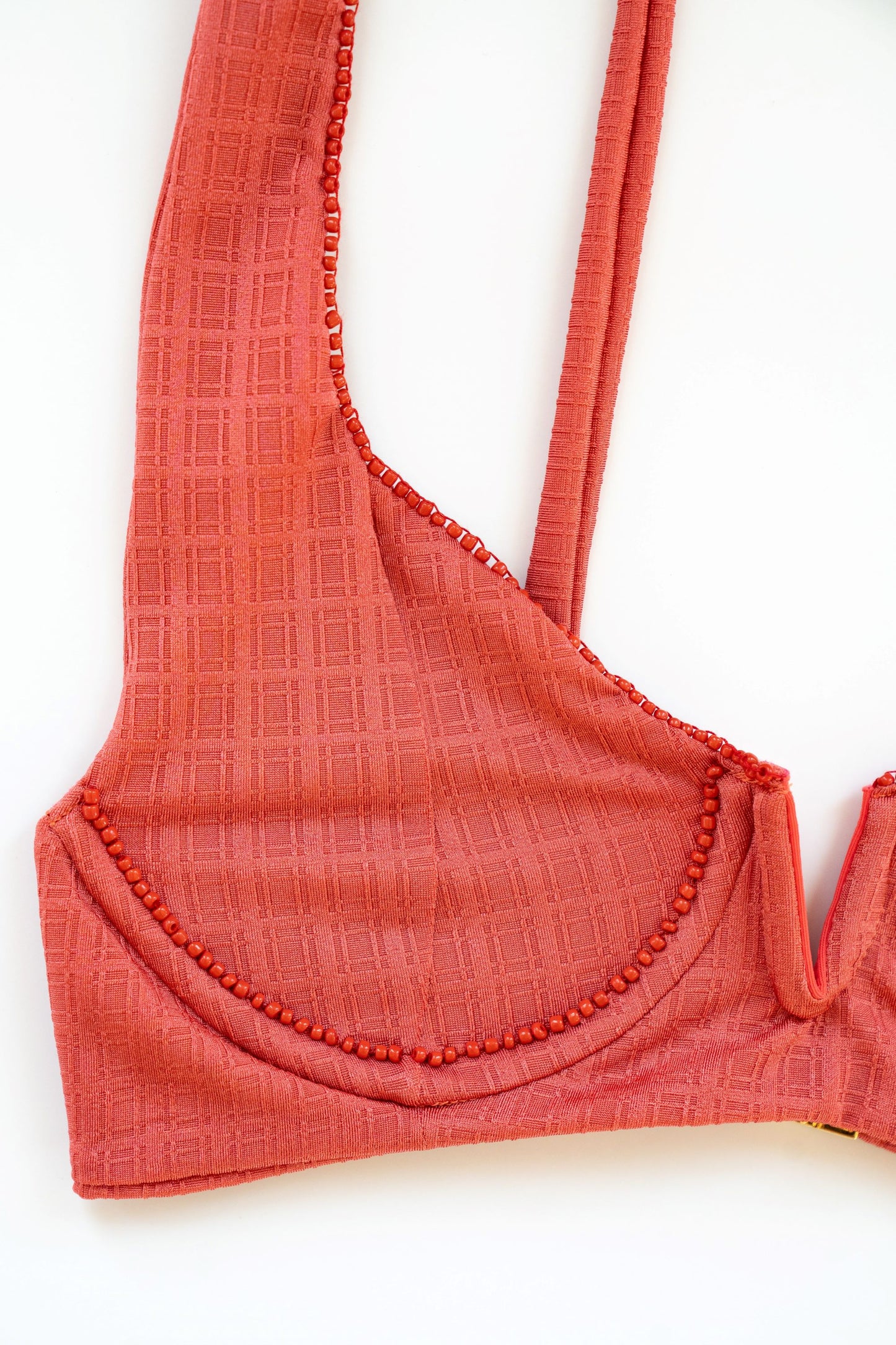 Mclain Top / Beaded Papaya